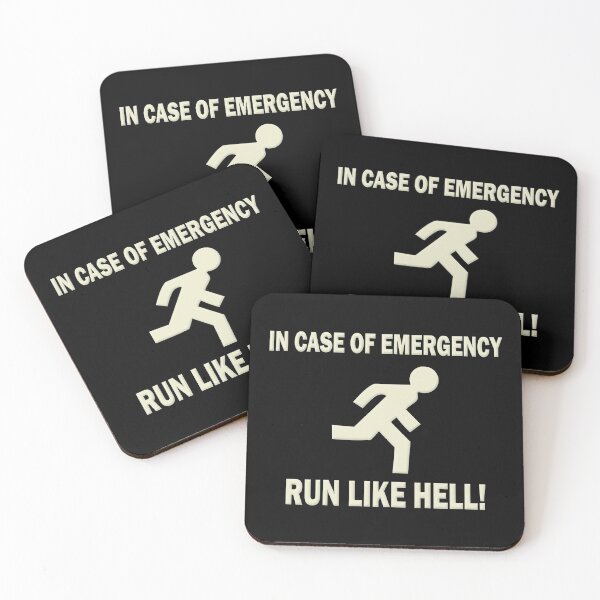 Item preview, In Case of Emergency Run Like Hell designed and sold by DrivingAviation.