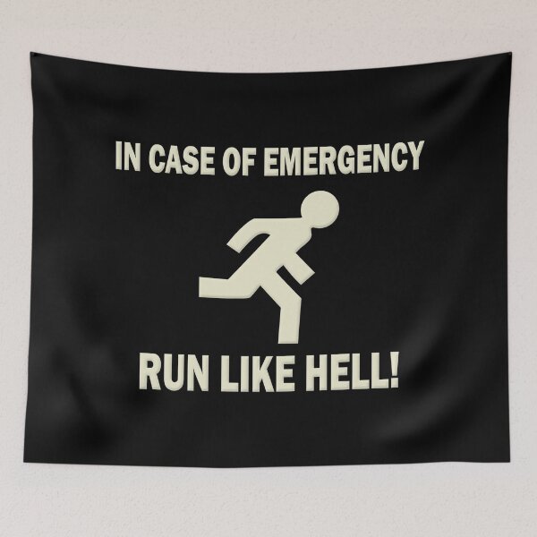Item preview, In Case of Emergency Run Like Hell designed and sold by DrivingAviation.