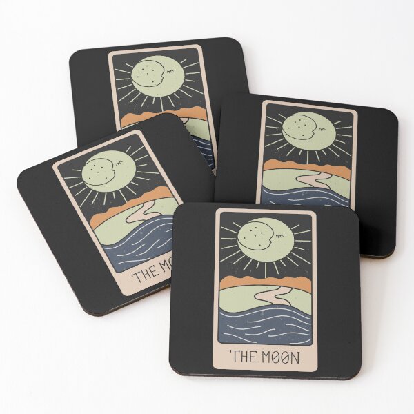 Item preview, The Moon Minimal Tarot Card designed and sold by noveltiko.