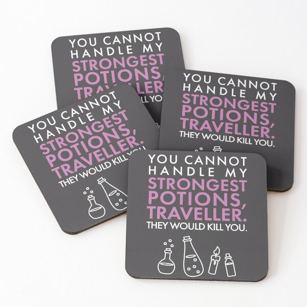 Item preview, You cannot handle my STRONGEST POTIONS, traveller. designed and sold by LankySandwich.