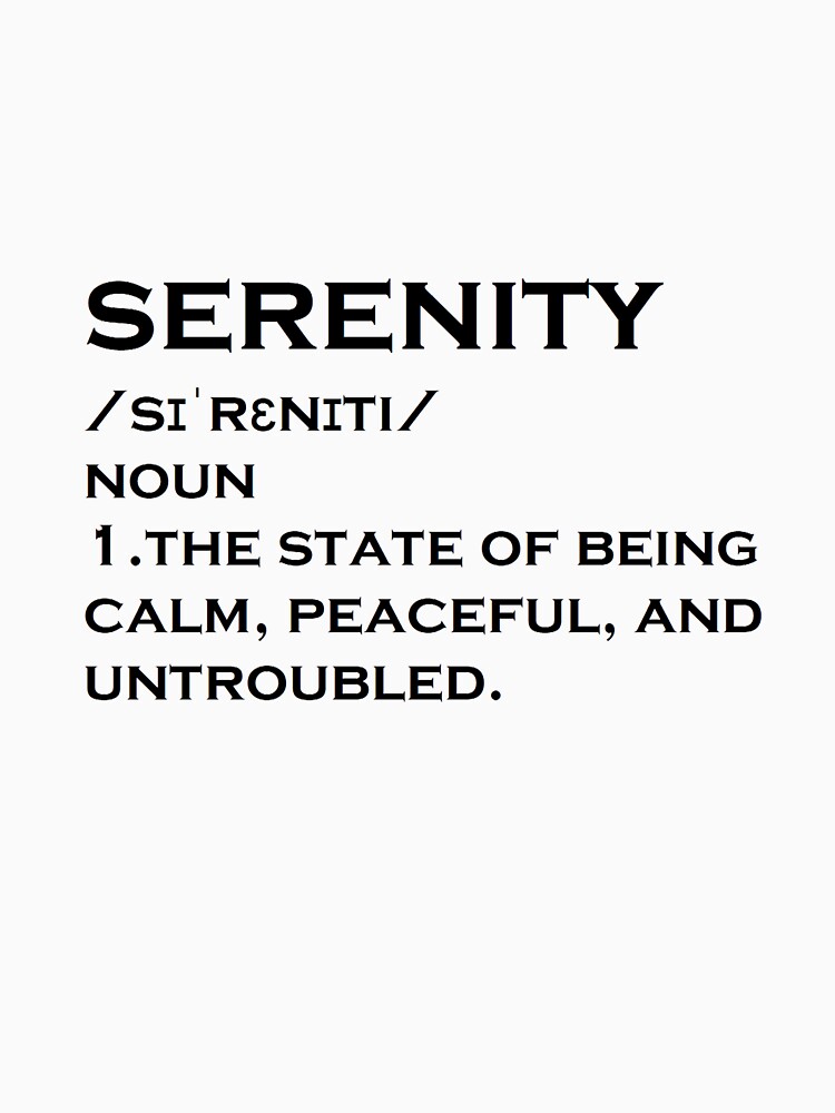 serenity name meaning hindi