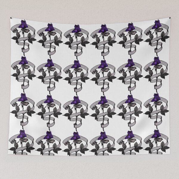 Item preview, Gothic Purple Rose and Ribbon designed and sold by Dreamflight.