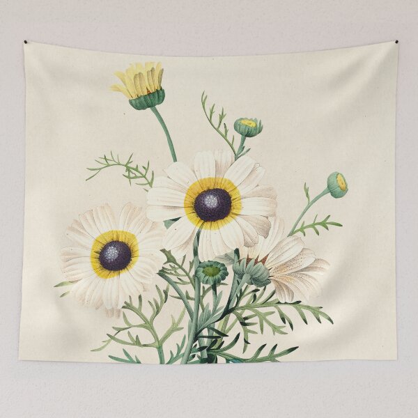 Item preview, Tricolor Daisies Floral Botanical Illustration designed and sold by sky stephens.