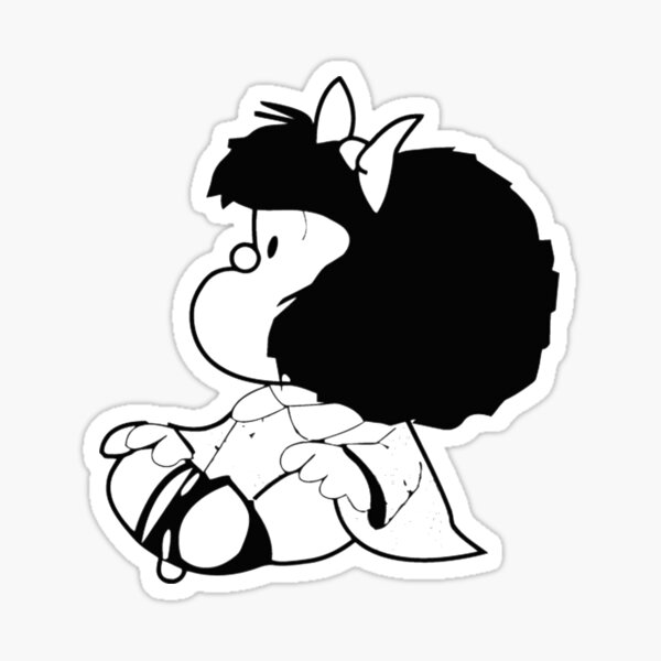 Mafalda ociosa Pegatina