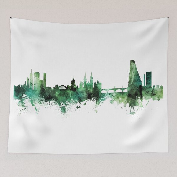 Item preview, Basel Switzerland Skyline designed and sold by ArtPrints.