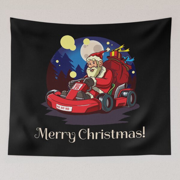 Item preview, Go Karting Santa Claus Christmas designed and sold by kammoe.