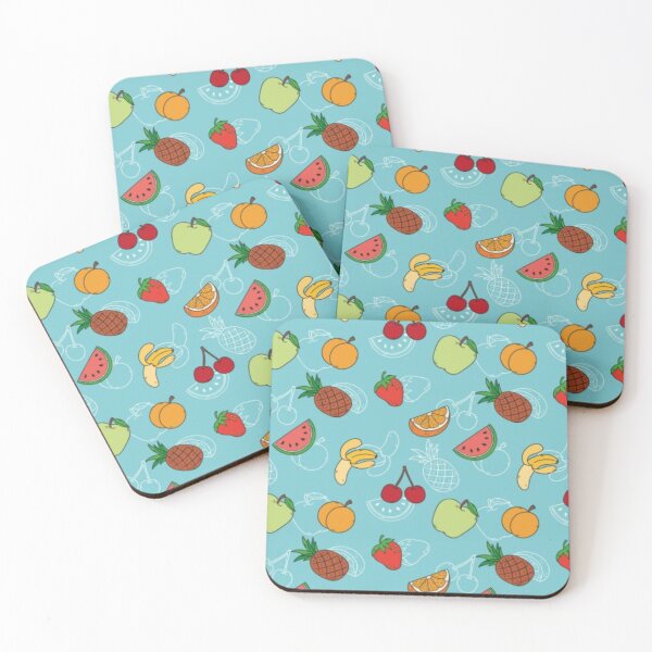 Item preview, Fruits Pattern - Blue Design  designed and sold by RheanaDesigns.