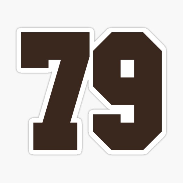 47 Number Cleveland Sports Fourty-Seven Brown Jersey Sticker for Sale by  HelloFromAja