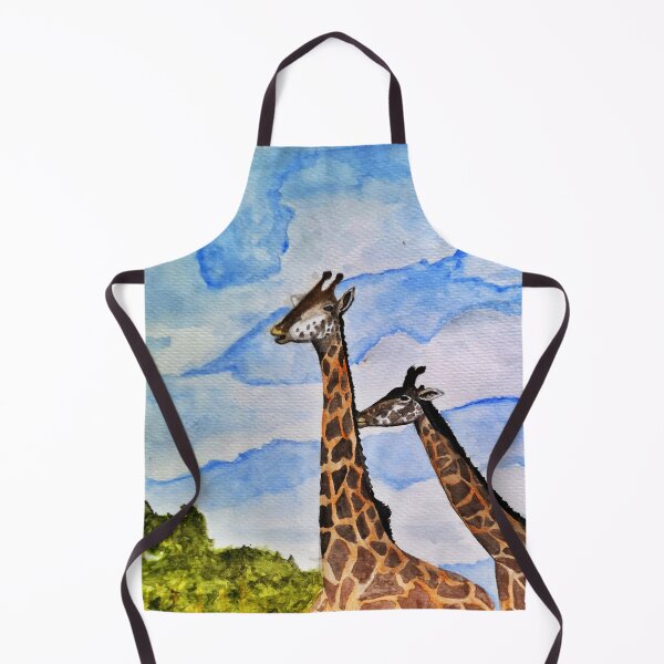 Item preview, giraffes watercolor painting designed and sold by artjojo.