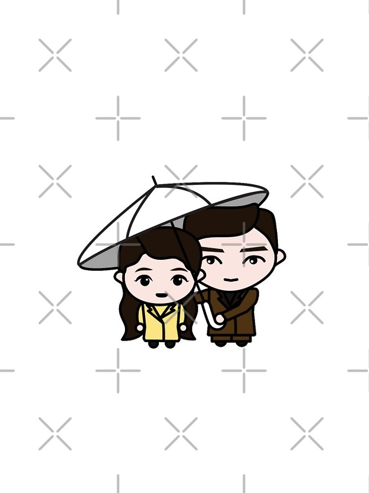 "[CRASH LANDING ON YOU] Ri Jeong Hyeok Yoon Se Ri Umbrella Scene Chibi CLOY STICKERS