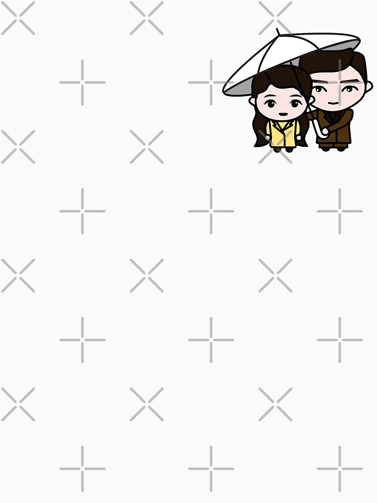 "[CRASH LANDING ON YOU] Ri Jeong Hyeok Yoon Se Ri Umbrella Scene Chibi CLOY STICKERS" T