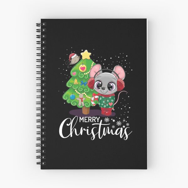 Item preview, Fabulous Little Rat Girl In Scarf And Winter Earmuffs - Cute Xmas Tree With A Bird Merry Christmas Gift designed and sold by FunnySunny T-Shirts.