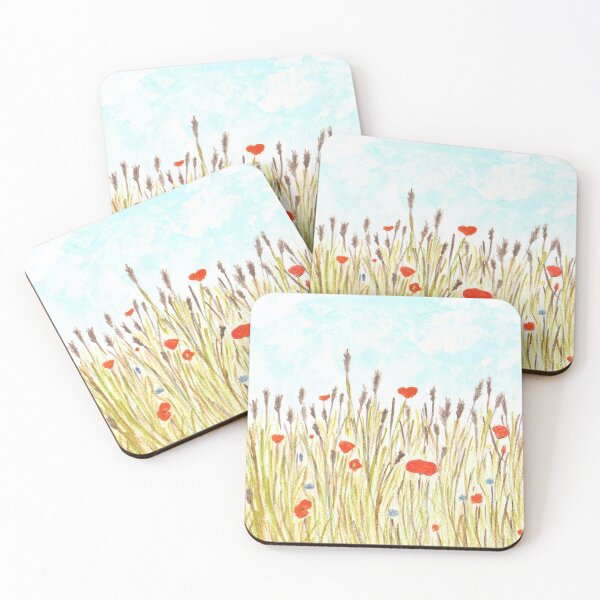 Item preview, Corn poppy flower meadow designed and sold by wunderfamily.