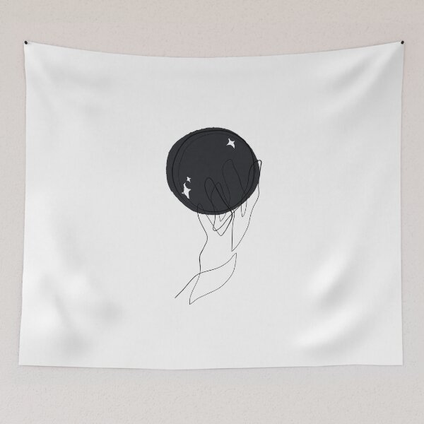 Item preview, Magic crystal ball - Minimal line art designed and sold by InspiRin.