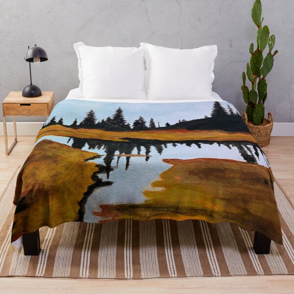 Item preview, marshland watercolor painting designed and sold by artjojo.