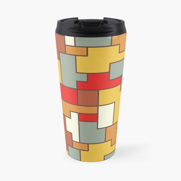 Square pattern Travel Mug