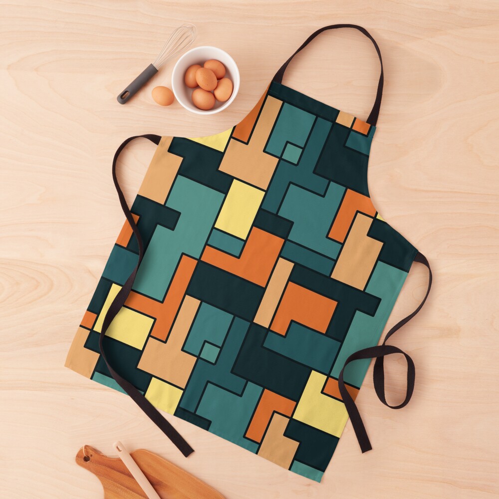 Square pattern Apron