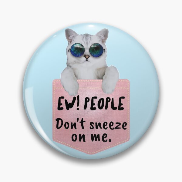 Item preview, ew people sarcastic cat kawaii cat pocket designed and sold by GoodyLeo.