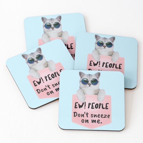 Item preview, ew people sarcastic cat kawaii cat pocket designed and sold by GoodyLeo.