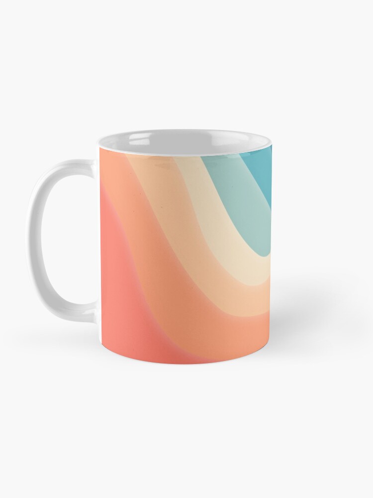 Alternate view of Retro color wave Mug