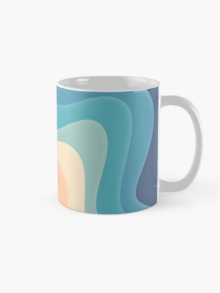 Alternate view of Retro color wave Mug