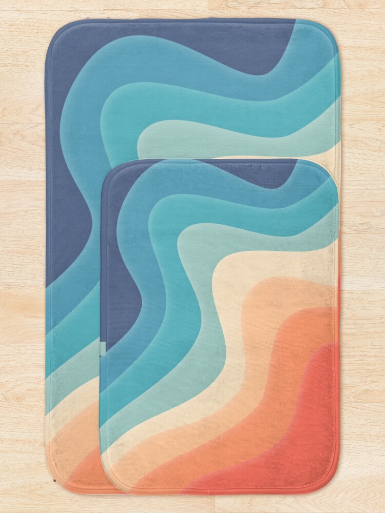 Alternate view of Retro color wave Bath Mat