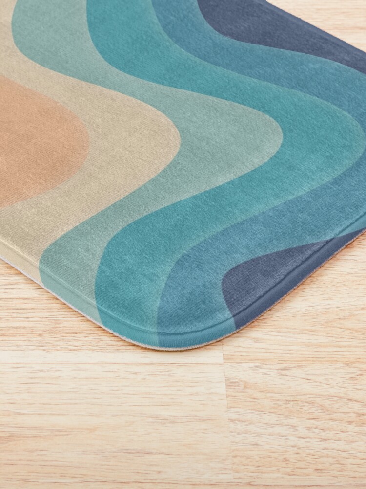 Alternate view of Retro color wave Bath Mat