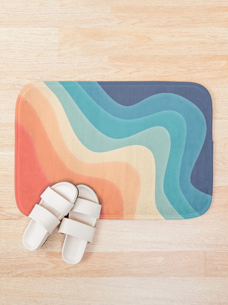 Alternate view of Retro color wave Bath Mat