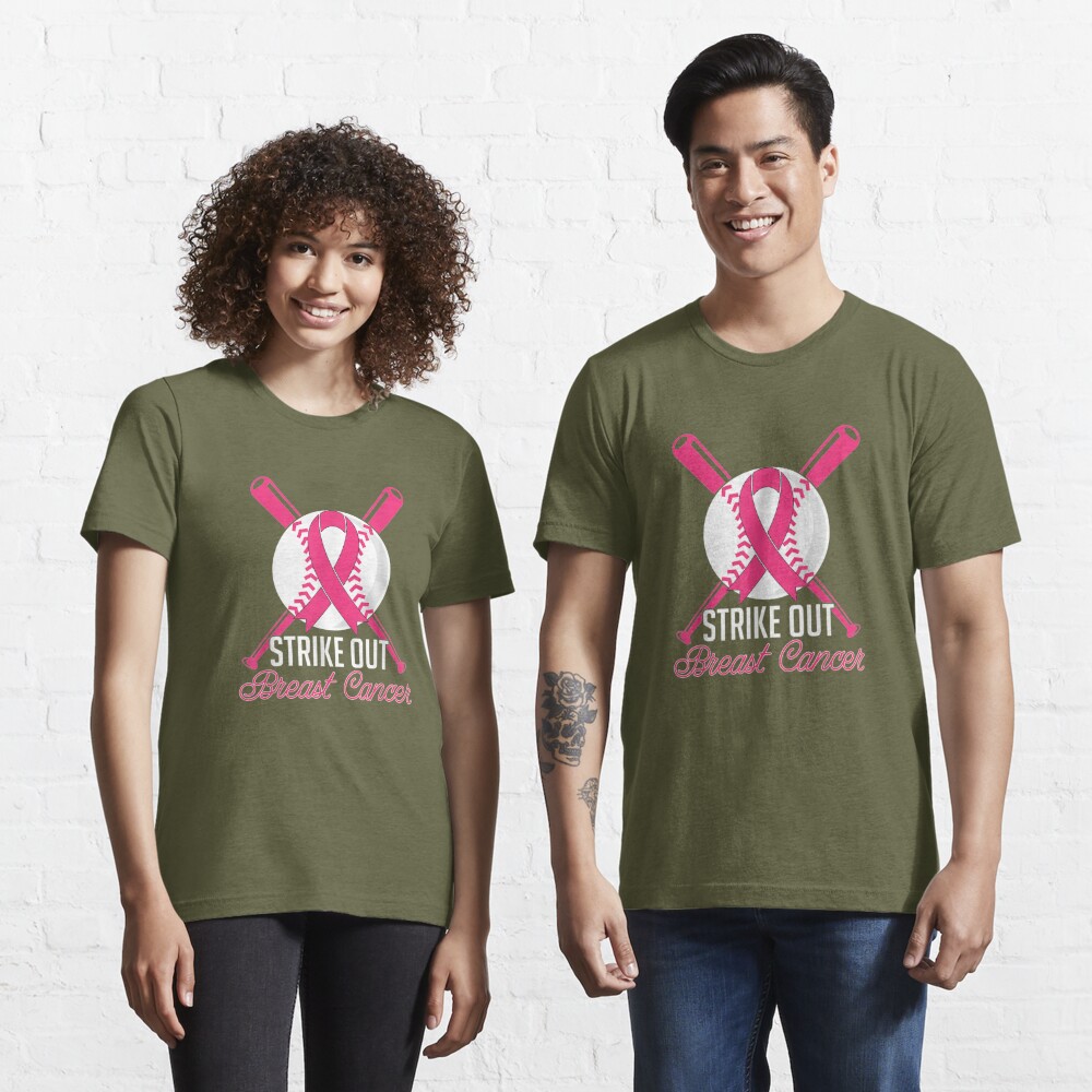 Personalized Baseball Breast Cancer T-Shirt, Strike Out Cancer Shirt,  Cancer Support Shirt, Cancer Survivor Gift at  Women’s Clothing store