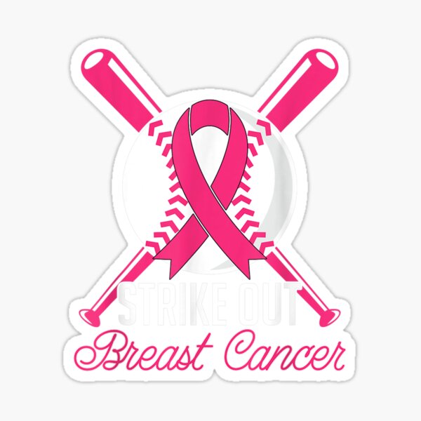 Strike Out Baseball SVG • Breast Cancer Awareness Pink Ribbon SVG Cut Files