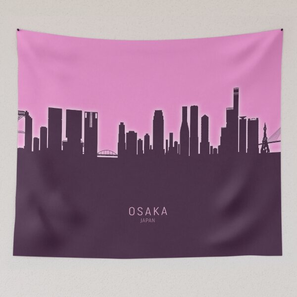 Item preview, Osaka Japan Skyline designed and sold by ArtPrints.