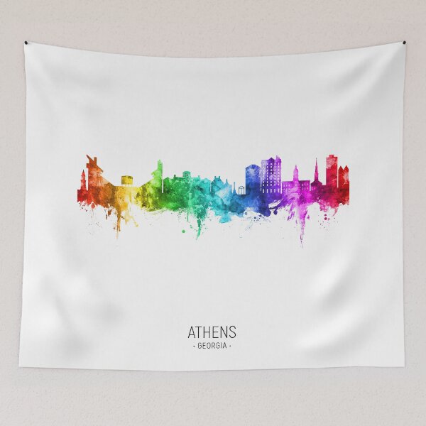Item preview, Athens Georgia Skyline designed and sold by ArtPrints.
