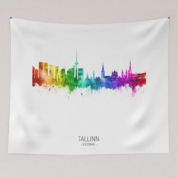 Item preview, Tallinn Estonia Skyline designed and sold by ArtPrints.