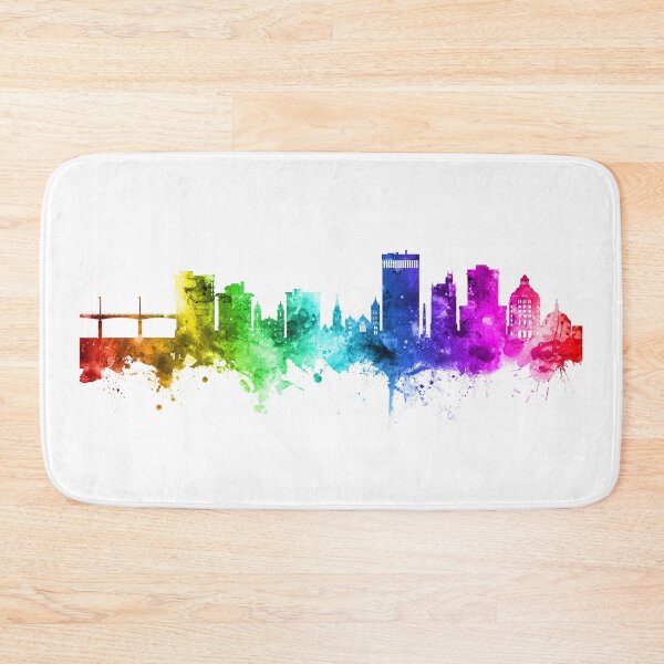 Item preview, Asheville North Carolina Skyline designed and sold by ArtPrints.