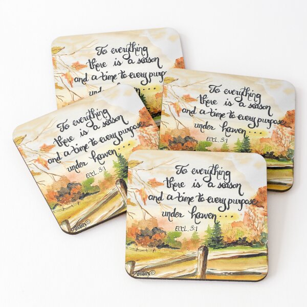 Item preview, Fall leaves Ecclesiastes 3:1 designed and sold by MymzyRedHatter.