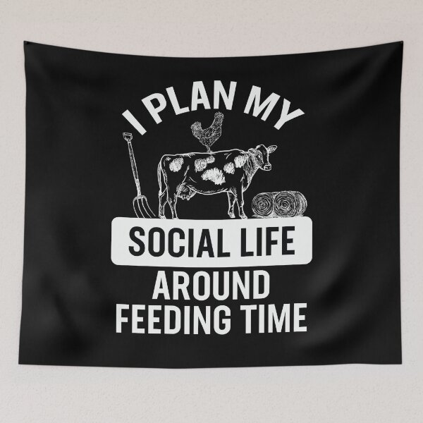 Item preview, Plan Social Life Feeding Time Cow Chicken Cattle  designed and sold by jozefds.