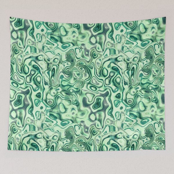 Item preview, Turquoise Trippy Abstract Lava Lamp Pattern designed and sold by everything4eva.