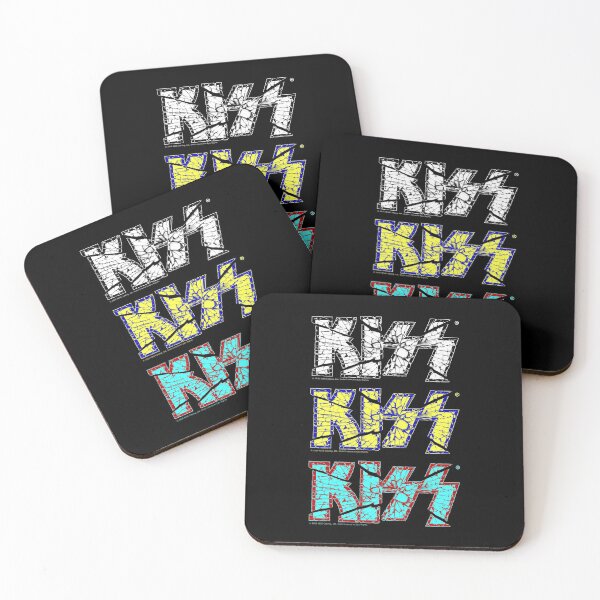 Item preview, Kiss Band Colour Glass Logo  designed and sold by designminimal.