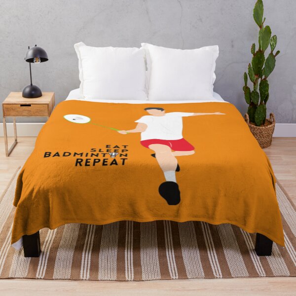 Item preview, eat sleep badminton repeat vintage designed and sold by DavidPascall.