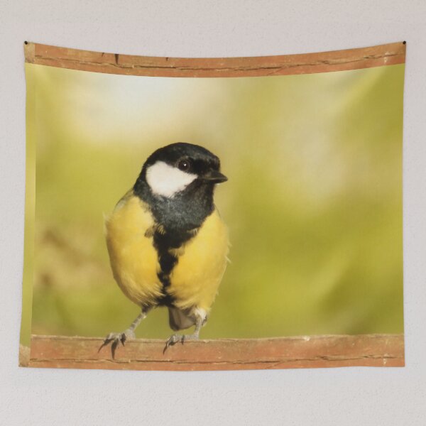Item preview, Great Tit on a Fence designed and sold by Terri Waters Photography & Design.