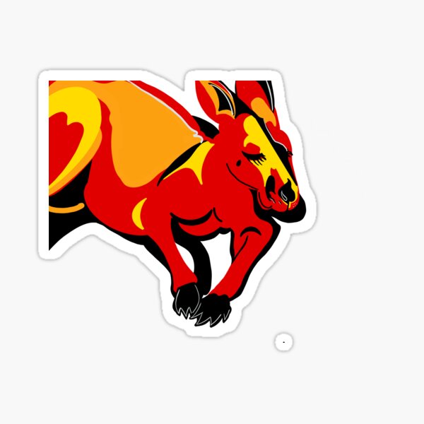 Red Roo Sticker