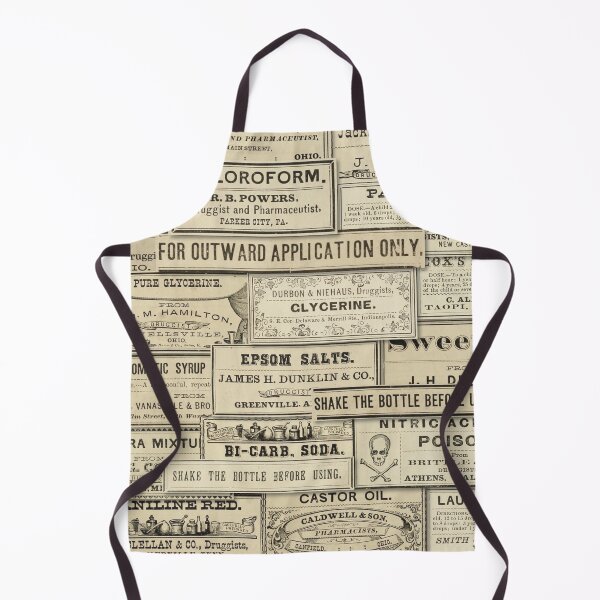 Item preview, Collage of vintage pharmacy labels designed and sold by Eenig.