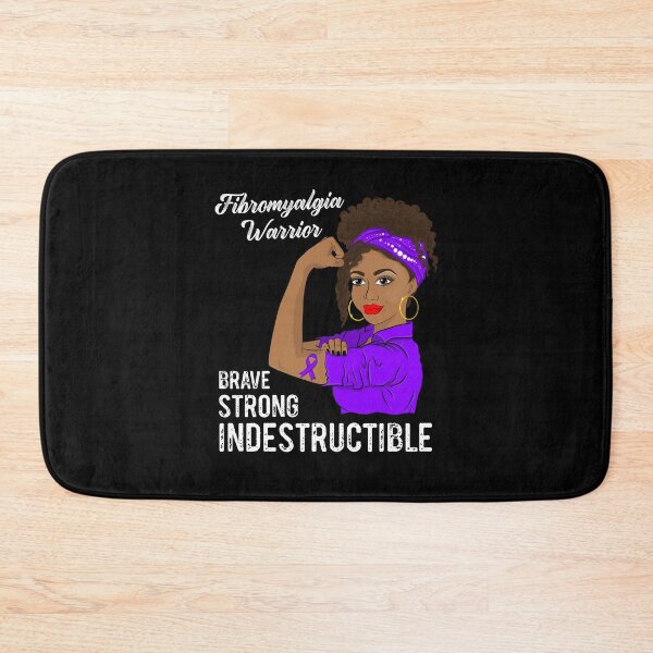 Item preview, Fibromyalgia Warrior Indestructible Chronic Pain Awareness designed and sold by ZNOVANNA.