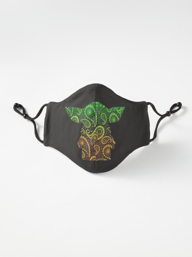 Alternate view of Teardrop Mandala Silhouette - Alien Forest - Dark Background Mask