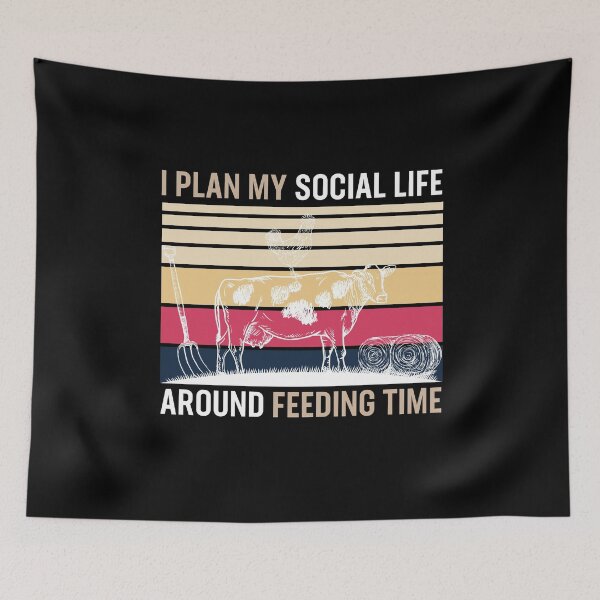 Item preview, Plan Social Life Feeding Time Cow Chicken Cattle  designed and sold by jozefds.