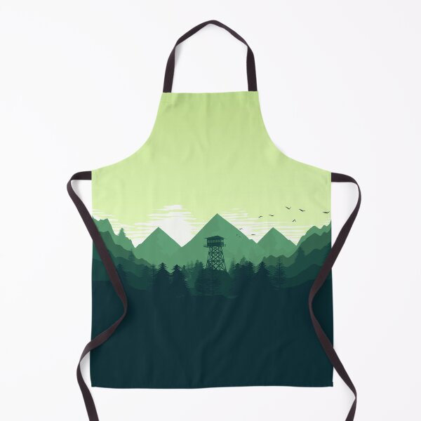 Item preview, Firewatch Park Mountain Forest Vista - Emerald Green Sunset ⭐ designed and sold by Wizzles Emporium.