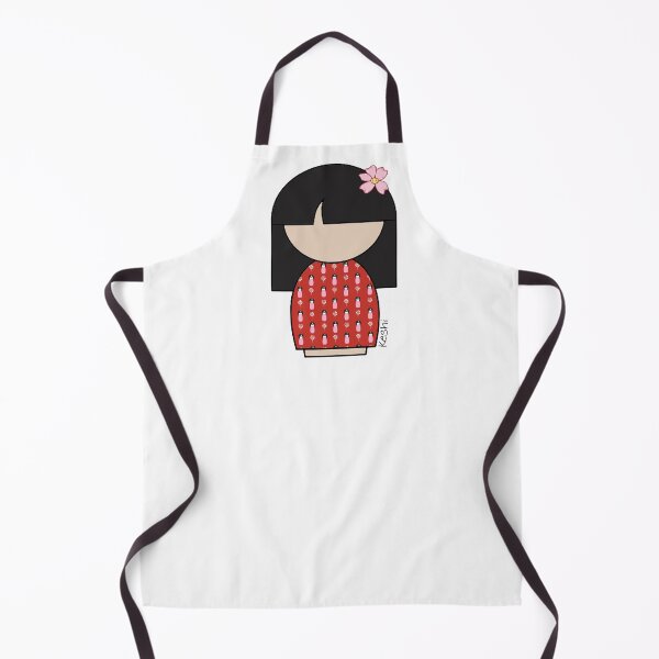 Item preview, Japanese Kokeshi Doll Red Face Mask designed and sold by lmcvinco.