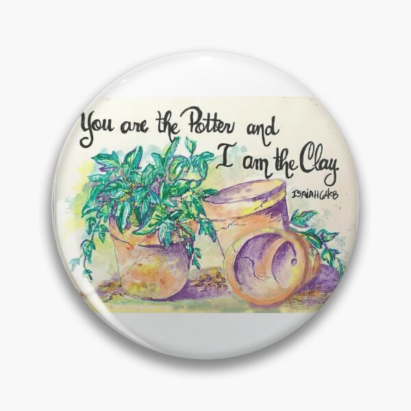 Item preview, Clay pots Isaiah 64:8 designed and sold by MymzyRedHatter.
