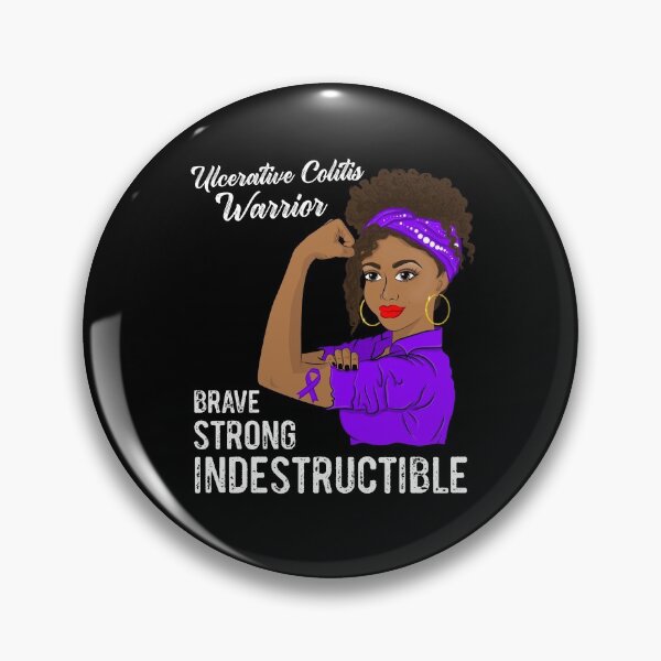 Item preview, Ulcerative Colitis Warrior Indestructible IBD Awareness designed and sold by ZNOVANNA.