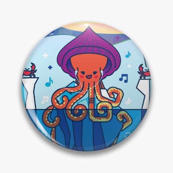 Item preview, Poulpa the octopus on a Glacier - Creatober 2020 day 6 designed and sold by TokiPY.